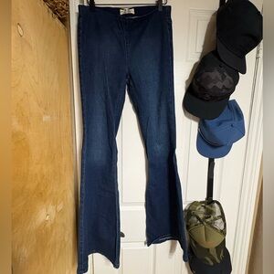 Free People Dark Blue Flare Jeans